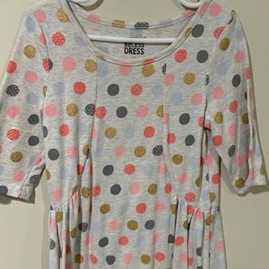 3/4 sleeve girls size 7 cotton dress